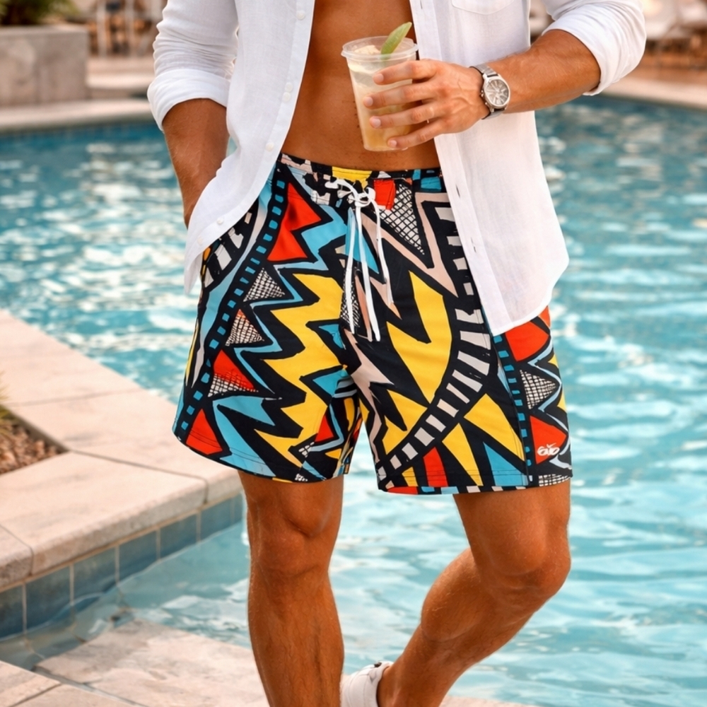 Nike Graphic Print Board Shorts Size 34